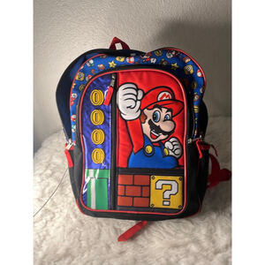 Bioworld Super Mario 16” Kids Backpack Multicolor Unisex